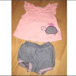 Babygirl Turtle Matching Outfit Set